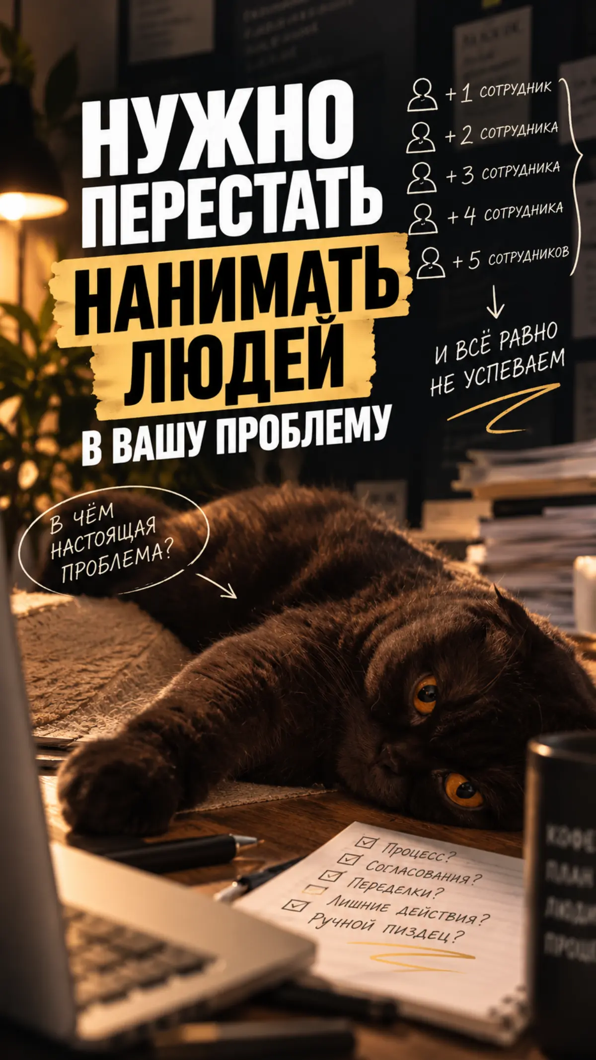 Нужно перестать нанимать людей в вашу проблему. | Сетка — социальная сеть от hh.ru