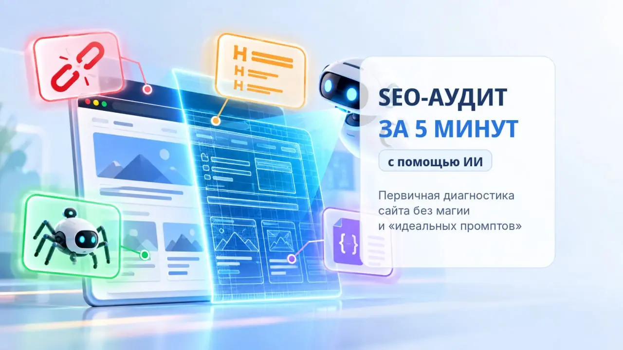 👻 Платить за первый SEO-аудит сайта уже необязательно
🦄 Я взял реальный сайт, дал его ИИ и попросил найти проблемы | Сетка — социальная сеть от hh.ru