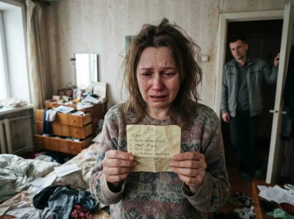 — Это просто старый мамин план, — отмахнулся муж. Я подала на развод в тот же день
Пожелтевший тетрадный лист застрял между задней стенкой комода и нижним ящиком | Сетка — социальная сеть от hh.ru