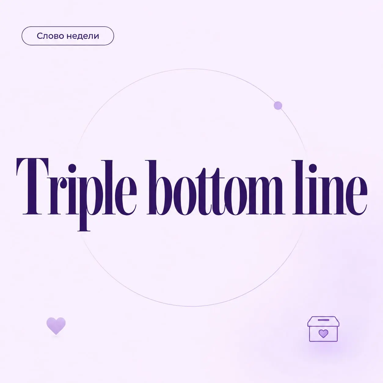 💬 Слово недели: Triple Bottom Line
Triple Bottom Line — подход, при котором итог работы бизнеса оценивают сразу по трем направлениям: Profit, People, Planet | Сетка — социальная сеть от hh.ru