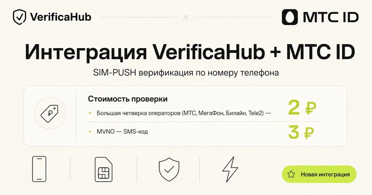 Интеграция VerificaHub + МТС ID | Сетка — социальная сеть от hh.ru