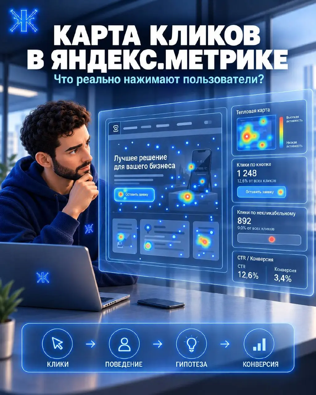 ⚡️⚡️⚡️Карта кликов в Яндекс.Метрике: что показывает и как использовать
Можно смотреть на CTR кнопки, глубину просмотра и конверсию | Сетка — социальная сеть от hh.ru
