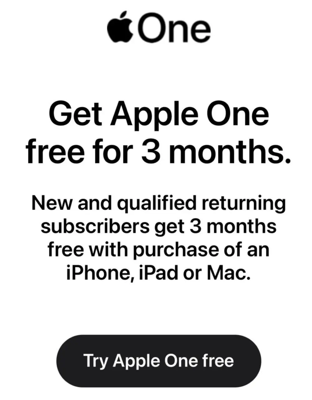 Apple раздаёт до трёх месяцев подписки Apple One бесплатно по этой ссылке
С недавних пор она не везде доступна, так что проверяйте в локации вашего эпл аккаунта | Сетка — социальная сеть от hh.ru