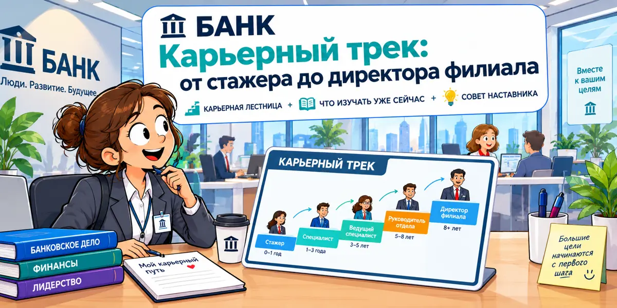БАНК🏦 Карьерный трек: от стажера до директора
филиала | Сетка — социальная сеть от hh.ru