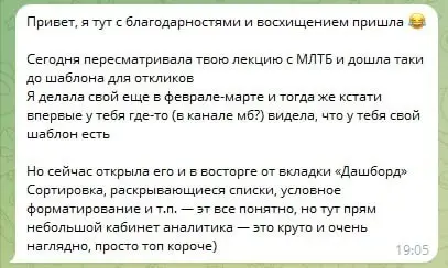 Пришла обратная связь на шаблоны для поиска работы! Рада, что моя подборка полезна😀
Если пропустили пост — ссылка тут
https://t | Сетка — социальная сеть от hh.ru