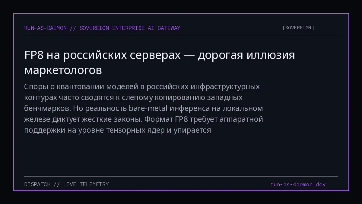 Споры о квантовании моделей в российских инфраструктурных контурах часто сводятся к слепому копированию западных бенчмарков | Сетка — социальная сеть от hh.ru