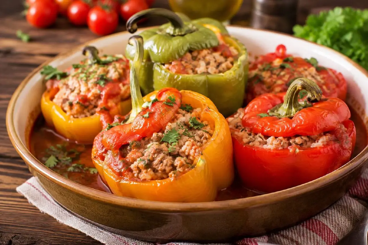 Фаршированный перчики 🫑🥩 | Сетка — социальная сеть от hh.ru
