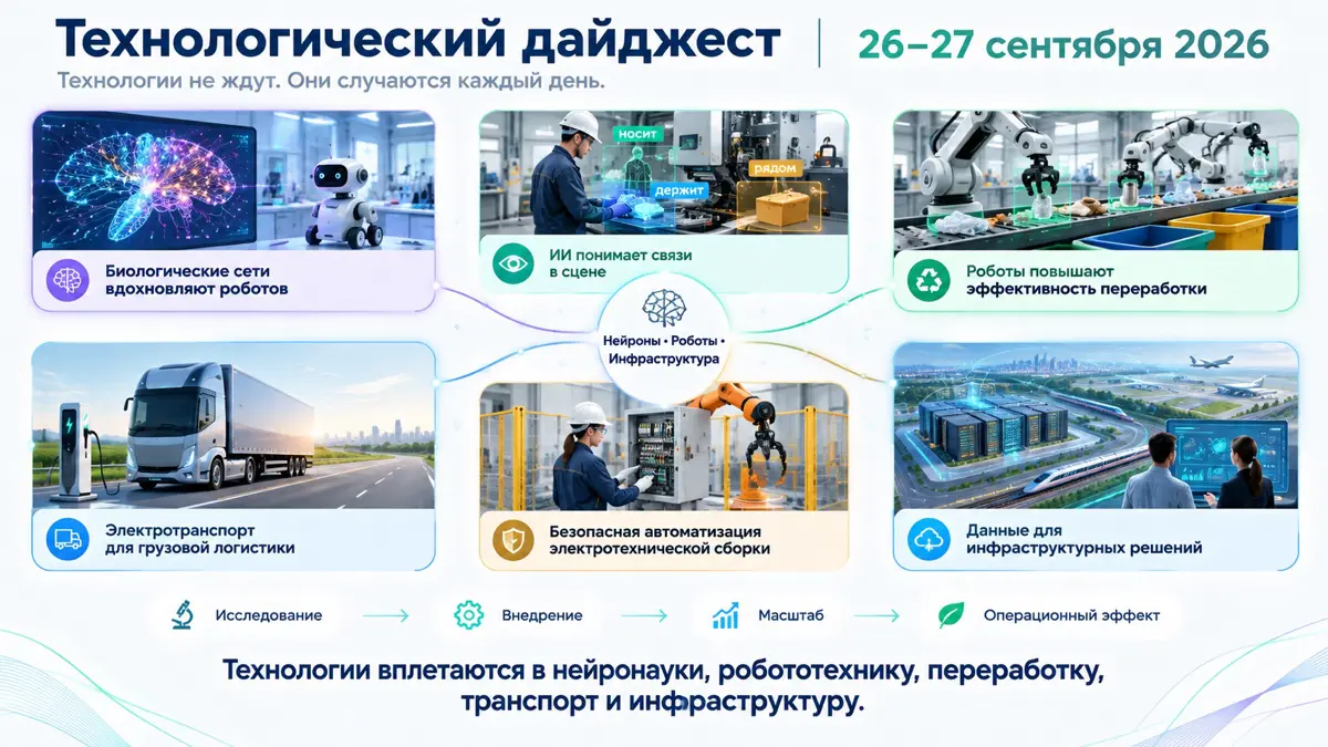 Технологический дайджест: 26–27 сентября 2026 | Сетка — социальная сеть от hh.ru