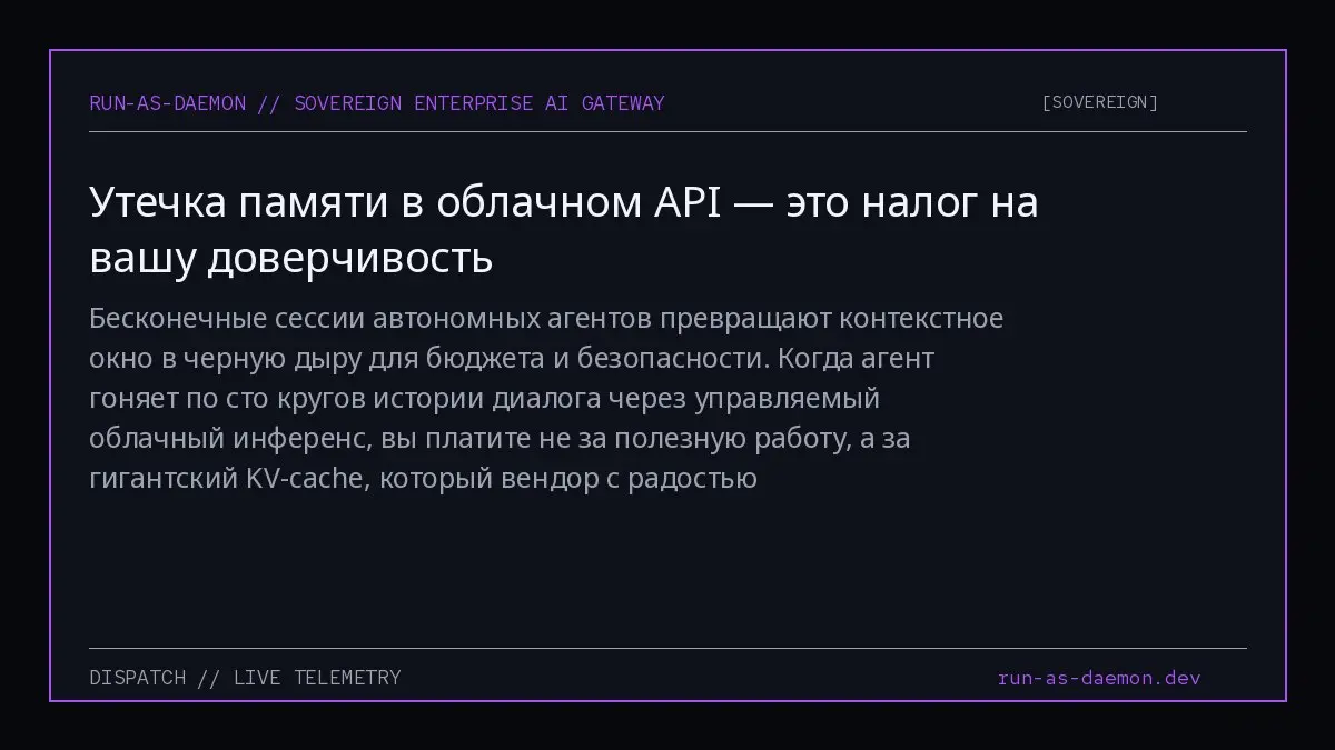 Бесконечные сессии автономных агентов превращают контекстное окно в черную дыру для бюджета и безопасности | Сетка — социальная сеть от hh.ru