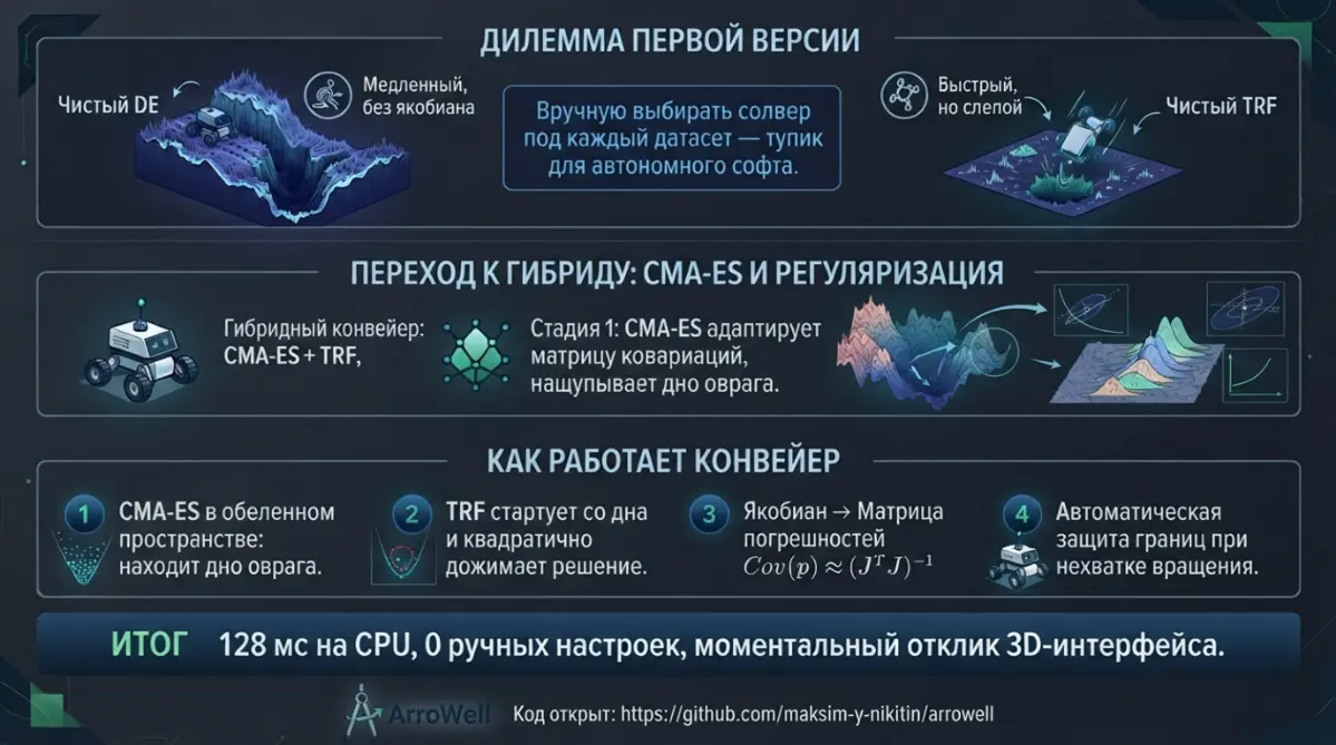 Как подружить CMA-ES и TRF: эволюция солвера ArroWell | Сетка — социальная сеть от hh.ru