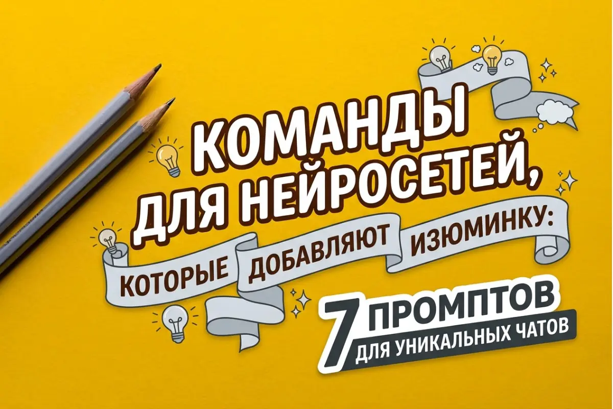 Команды для ИИ, которые добавляют изюминку: 7 промптов | Сетка — социальная сеть от hh.ru