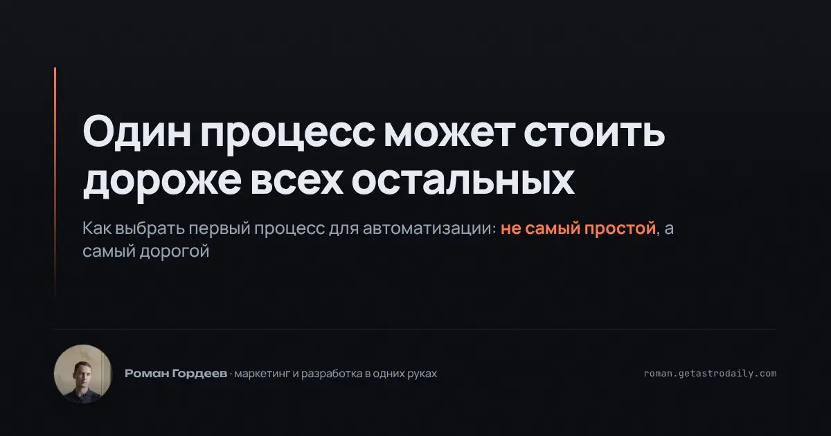 Недавно столкнулся с решением, какой процесс первым автоматизировать для сети кондитерских. Часто хочется начать с чего-то простого, чтобы быстро увидеть результат | Сетка — социальная сеть от hh.ru