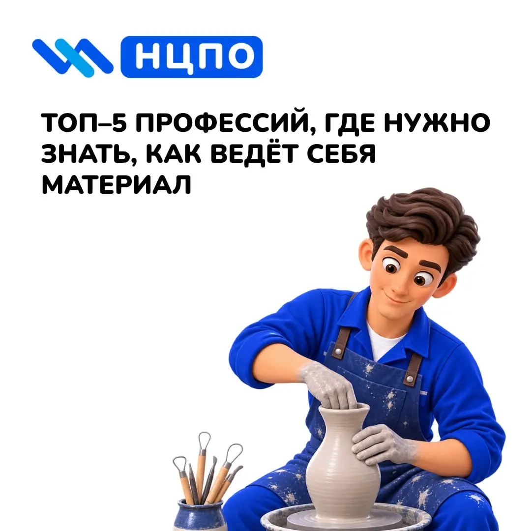 🧱 ТОП–5 профессий, где нужно знать, как ведёт себя материал
В этих профессиях важно понимать, как материал реагирует на температуру, влагу, давление и обработку | Сетка — социальная сеть от hh.ru