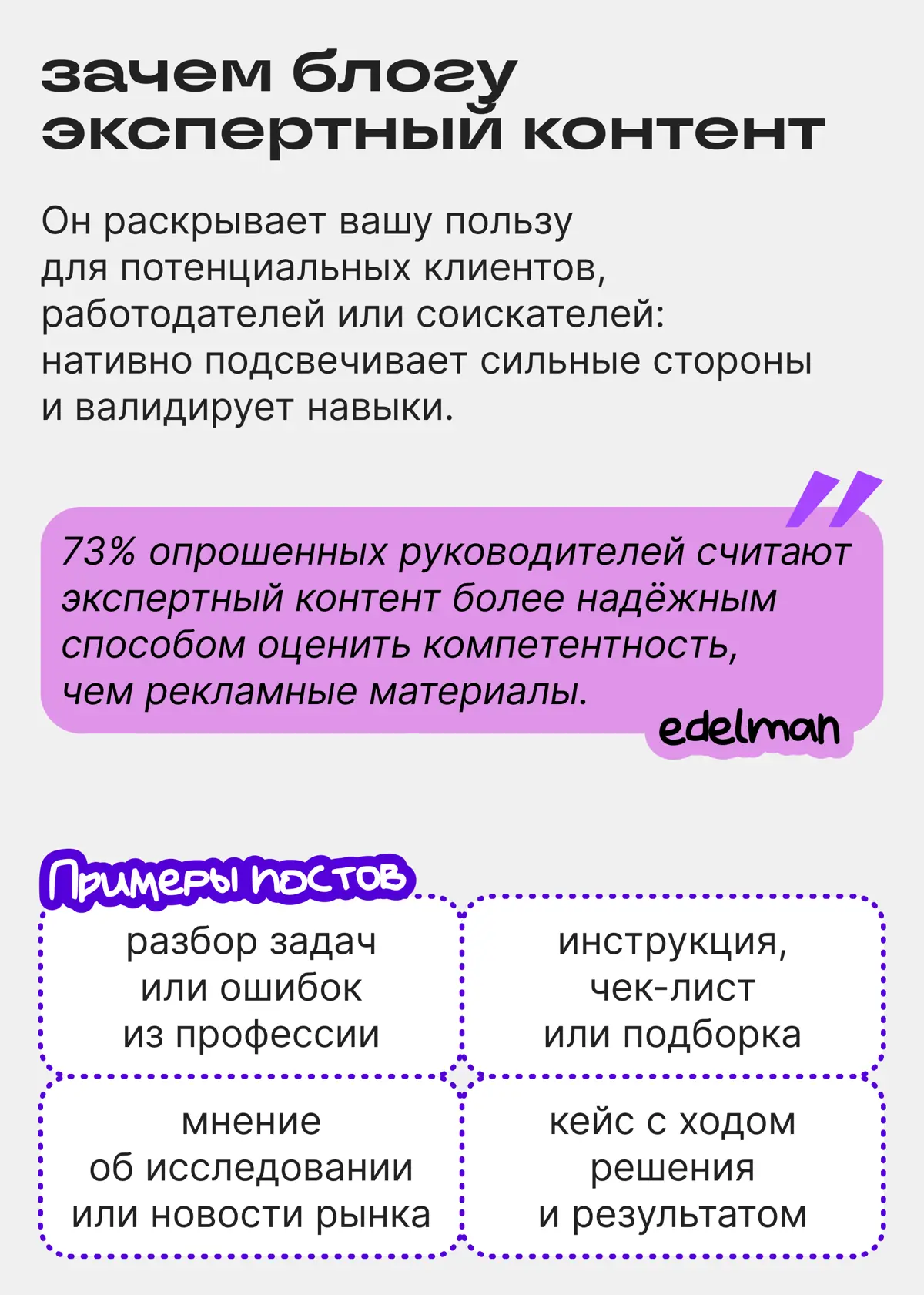 Экспертный VS личный контент: о чём писать? | Сетка — социальная сеть от hh.ru