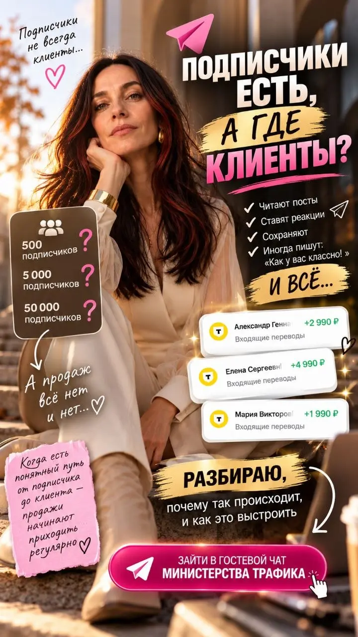 🔥 Я РАНЬШЕ ДУМАЛА: БОЛЬШЕ ЛЮДЕЙ = БОЛЬШЕ КЛИЕНТОВ
Серьёзно 😅Когда я только начинала разбираться с трафиком, мне казалось, что главная задача — найти людей и привести их к себе | Сетка — социальная сеть от hh.ru