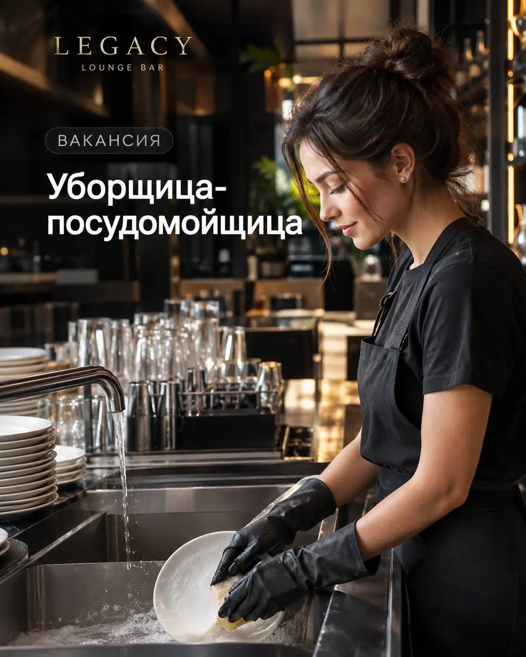 УБОРЩИЦА-ПОСУДОМОЙЩИЦА
4 000₽/смена - 4 500₽/смена
Legacy lounge bar
• Москва, м | Сетка — социальная сеть от hh.ru