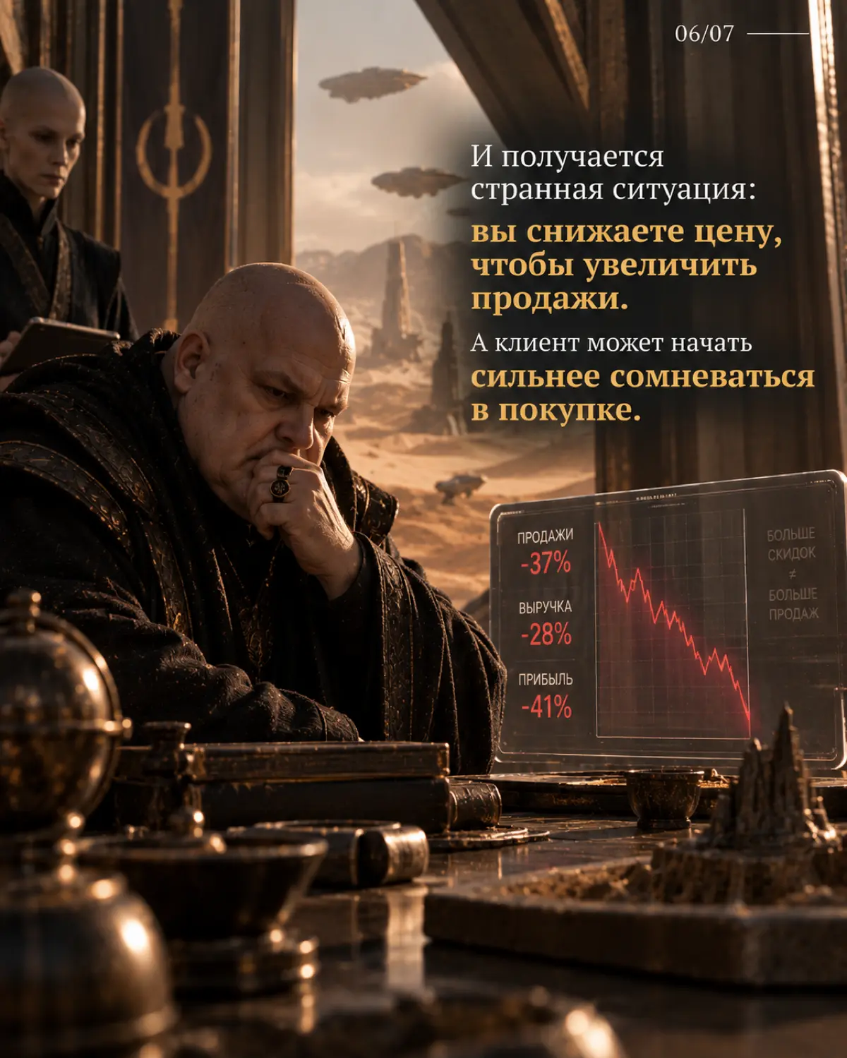 Ваши продажи упали? Снизить цену - первая мысль... | Сетка — социальная сеть от hh.ru