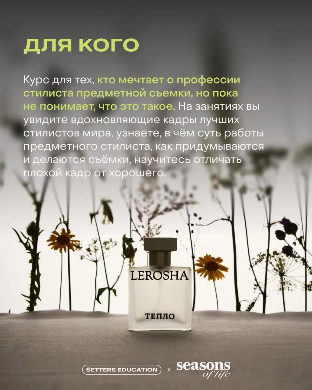 Мы за то, чтобы постоянно пробовать новое и не переставать учиться
Поэтому сегодня рассказываем вам о курсе проекта Seasons — «Школе предметных стилистов», который поможет вывести ваши съемки на новый... | Сетка — социальная сеть от hh.ru