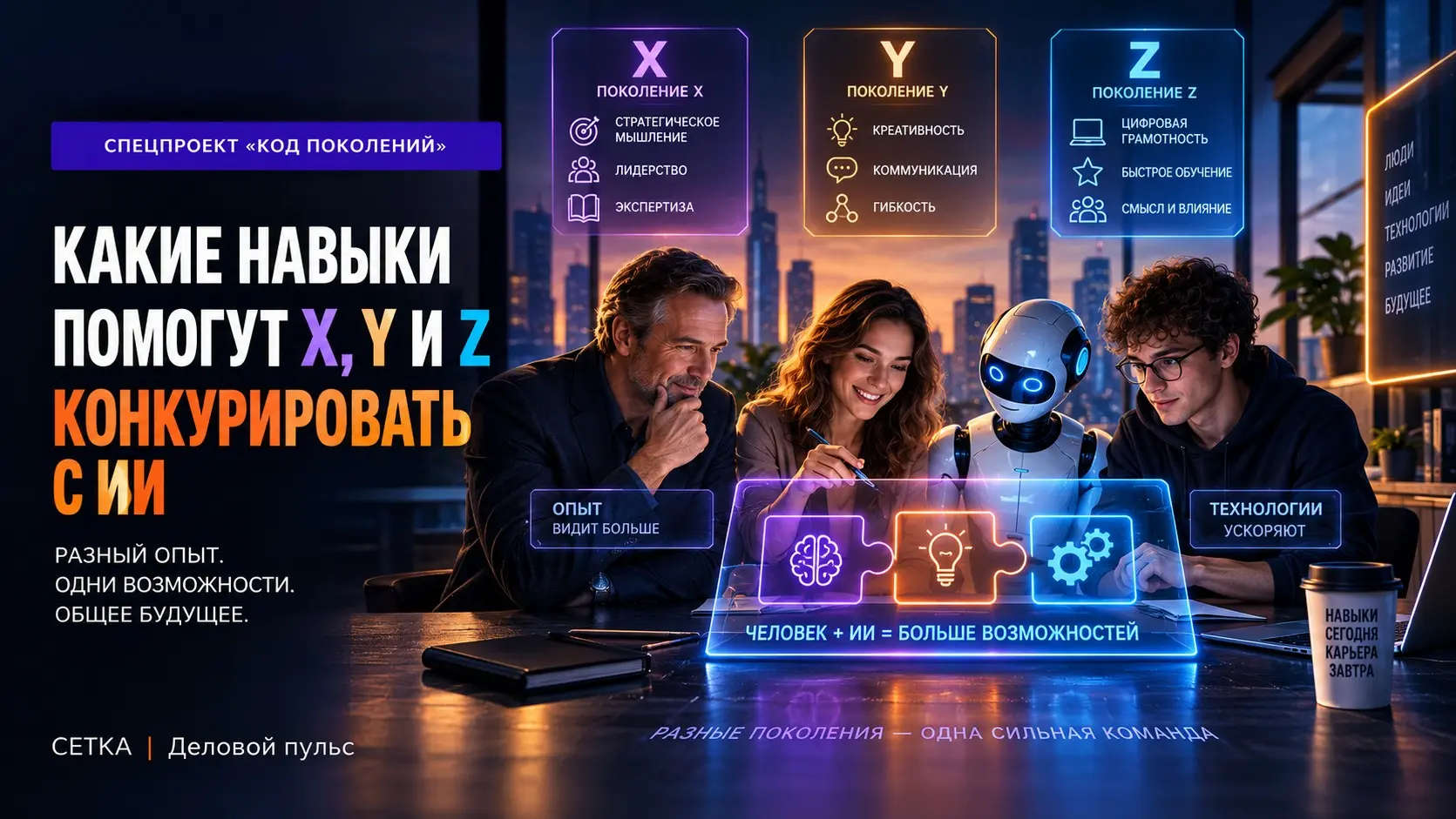 С ИИ конкурирует не самый молодой сотрудник | Сетка — социальная сеть от hh.ru