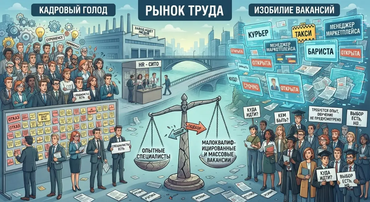 ​Из каждого утюга вещают про кадровый голод и дефицит специалистов, а на практике сплошной цирк, потеря времени и полное неуважение к людям | Сетка — социальная сеть от hh.ru