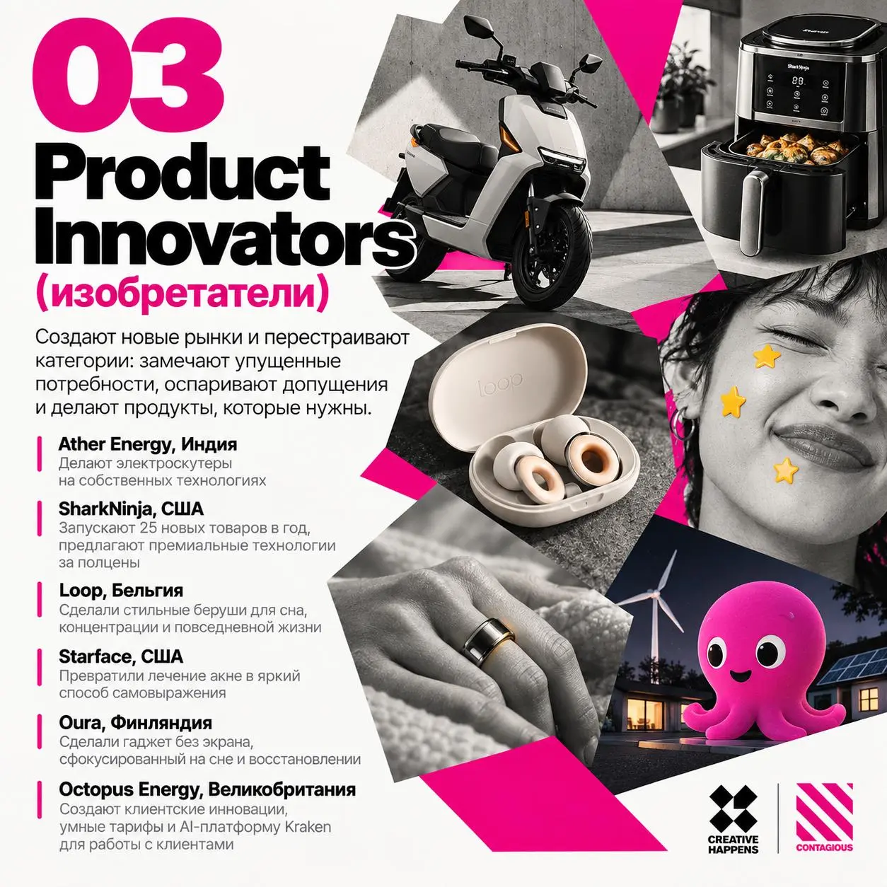 Contagious Brands Report 2026
Contagious выпустили ежегодный отчёт, в котором перечислили 45 мировых брендов, нарушающих правила своих категорий. Самое интересное в отчёте — это рубрикация | Сетка — социальная сеть от hh.ru