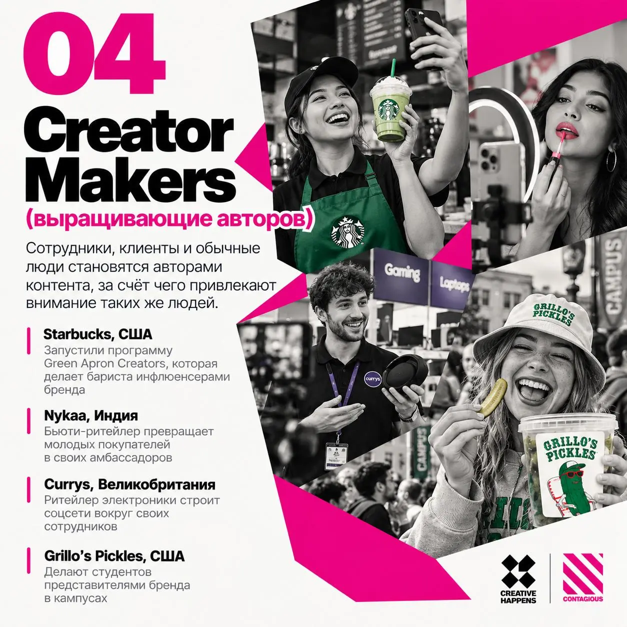 Contagious Brands Report 2026
Contagious выпустили ежегодный отчёт, в котором перечислили 45 мировых брендов, нарушающих правила своих категорий. Самое интересное в отчёте — это рубрикация | Сетка — социальная сеть от hh.ru