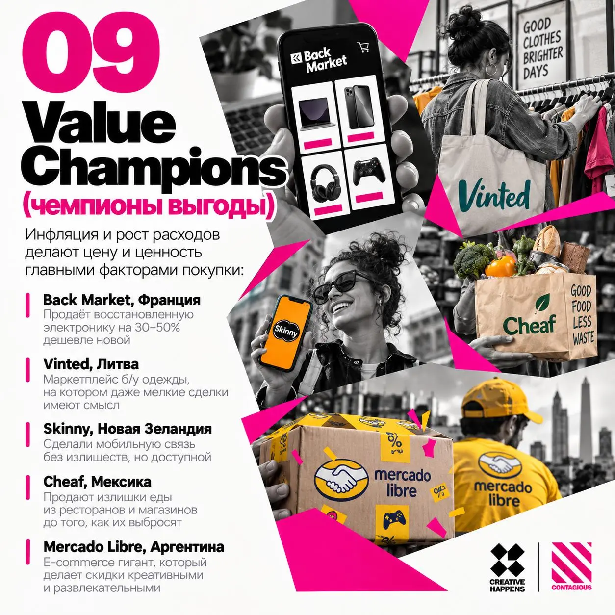 Contagious Brands Report 2026
Contagious выпустили ежегодный отчёт, в котором перечислили 45 мировых брендов, нарушающих правила своих категорий. Самое интересное в отчёте — это рубрикация | Сетка — социальная сеть от hh.ru
