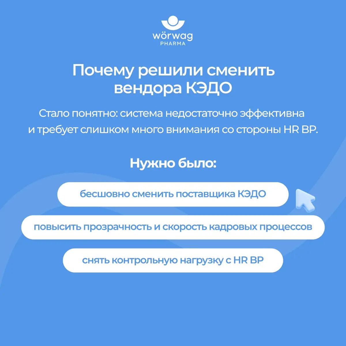 Как сменить вендора КЭДО за два рабочих дня и почти незаметно для сотрудников: кейс Wörwag Pharma
В Wörwag Pharma уже несколько лет работали с цифровыми кадровыми процессами | Сетка — социальная сеть от hh.ru