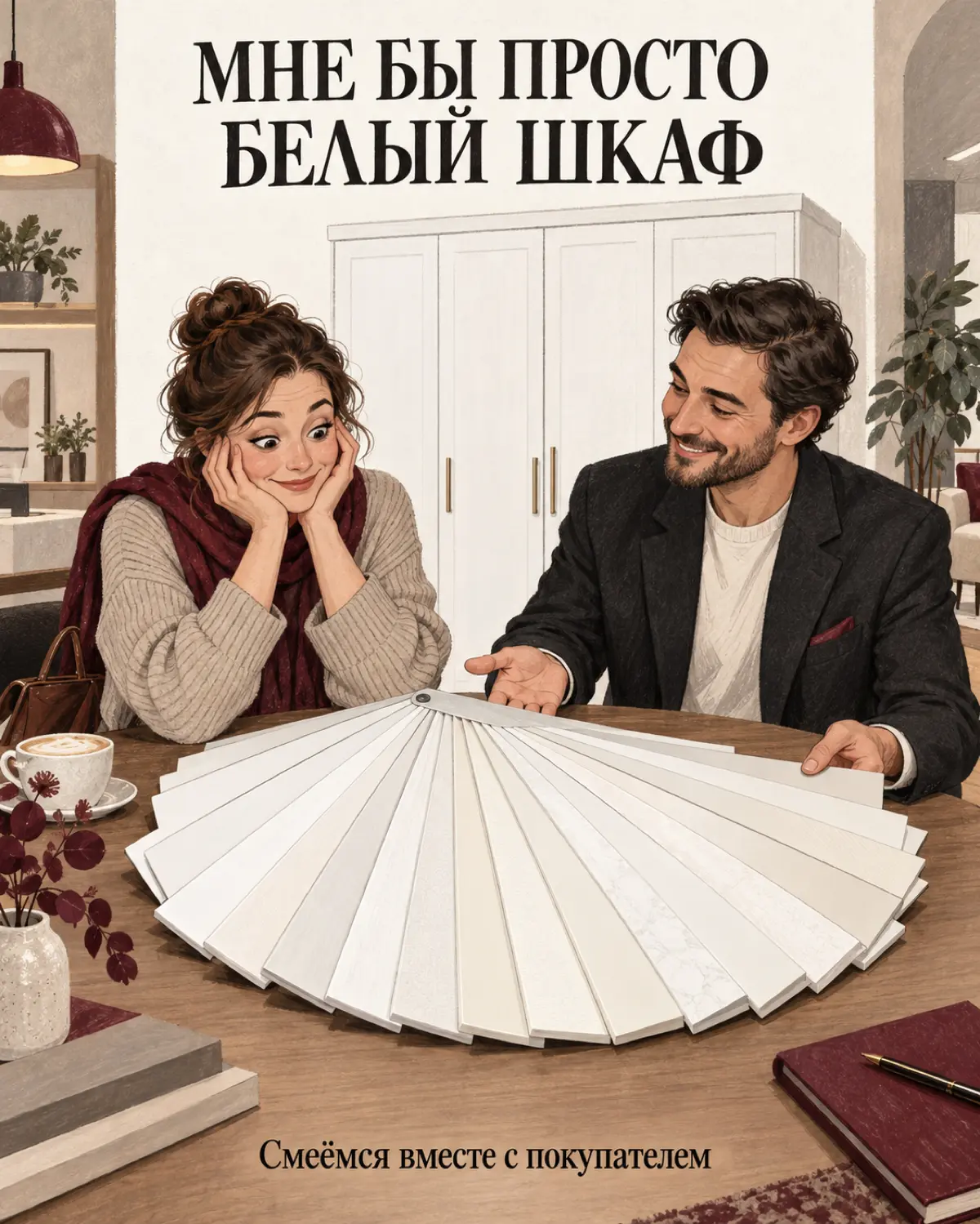 Шутка понравилась директору. А покупателю?
😏 На согласовании все засмеялись. Директор тоже. Кажется, можно выпускать.
Правда, покупателя на этом совещании не было.
Внутри компании есть свой фольклор | Сетка — социальная сеть от hh.ru