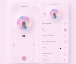 Music Player UI - необычный дизайн UI аудио-плеера. Возможно кому-то будет по вкусу.
https://codepen.io/sowg/pen/abyZMGB | Сетка — социальная сеть от hh.ru