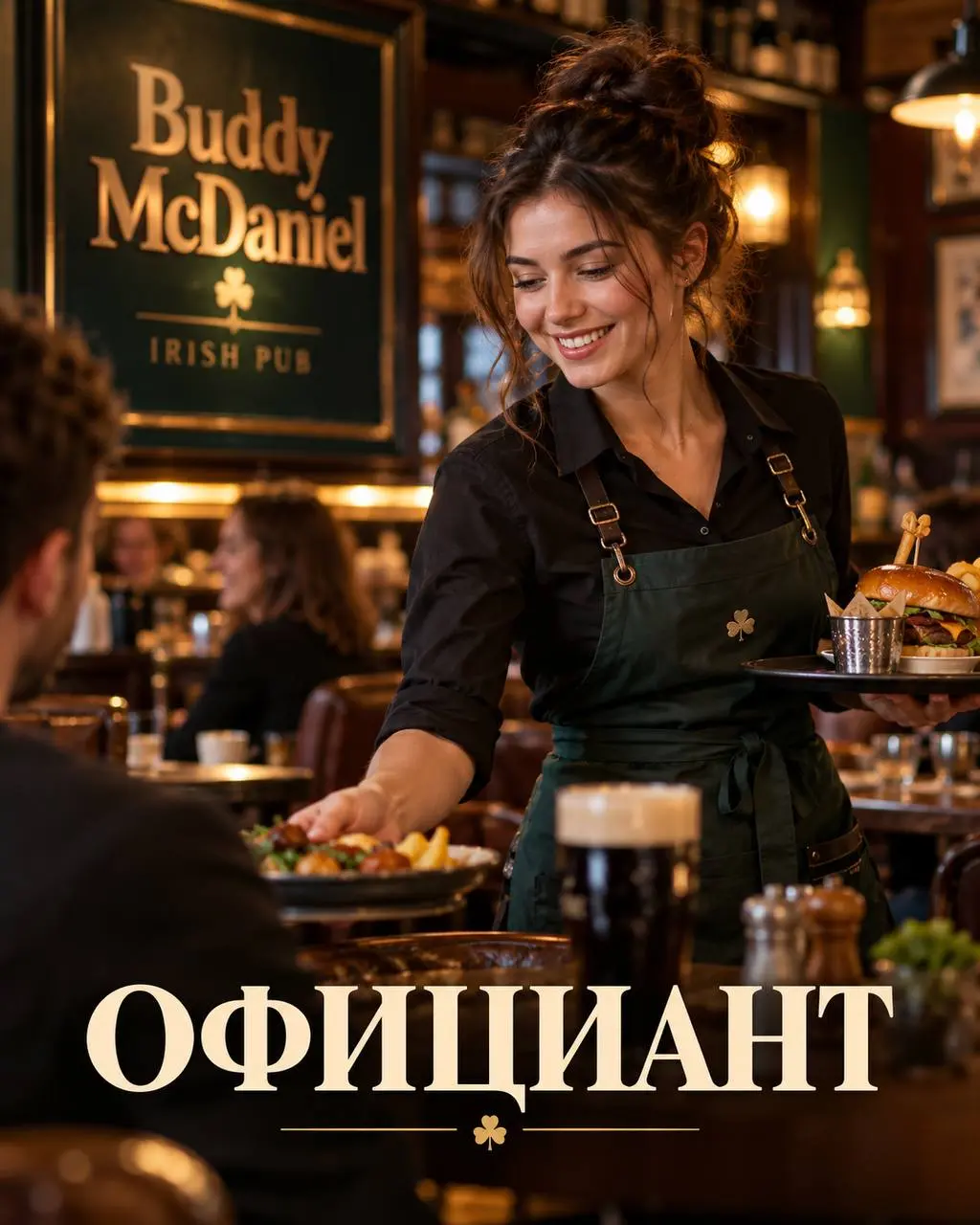 ОФИЦИАНТ
От 100 000₽ за 15 смен
Buddy McDaniel
• Москва, м. Маяковская / Тверская, Малая Дмитровка
• Рестораны/Кафе
• +79652987350
Полное описание вакансии размещено в Телеграм и Макс | Сетка — социальная сеть от hh.ru