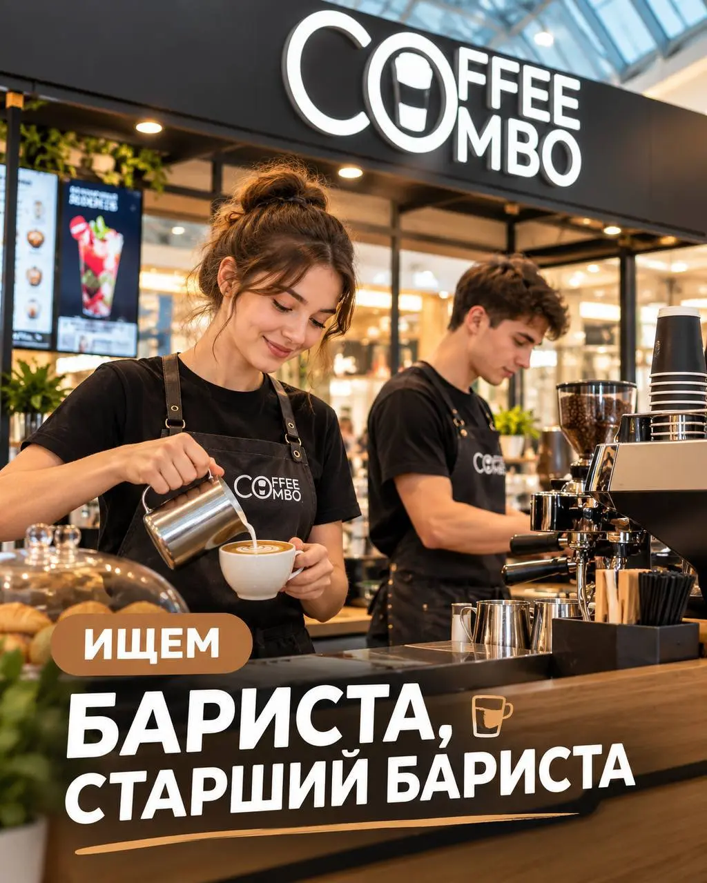 1️⃣БАРИСТА - от 375₽/ч + бонусы
2️⃣СТАРШИЙ БАРИСТА - от 420₽/ч + бонусы
Coffee Combo
• Москва, Большая Черемушкинская 1; ТЦ РИО; Тц Косино Парк; Большая Черёмушкинская ул | Сетка — социальная сеть от hh.ru