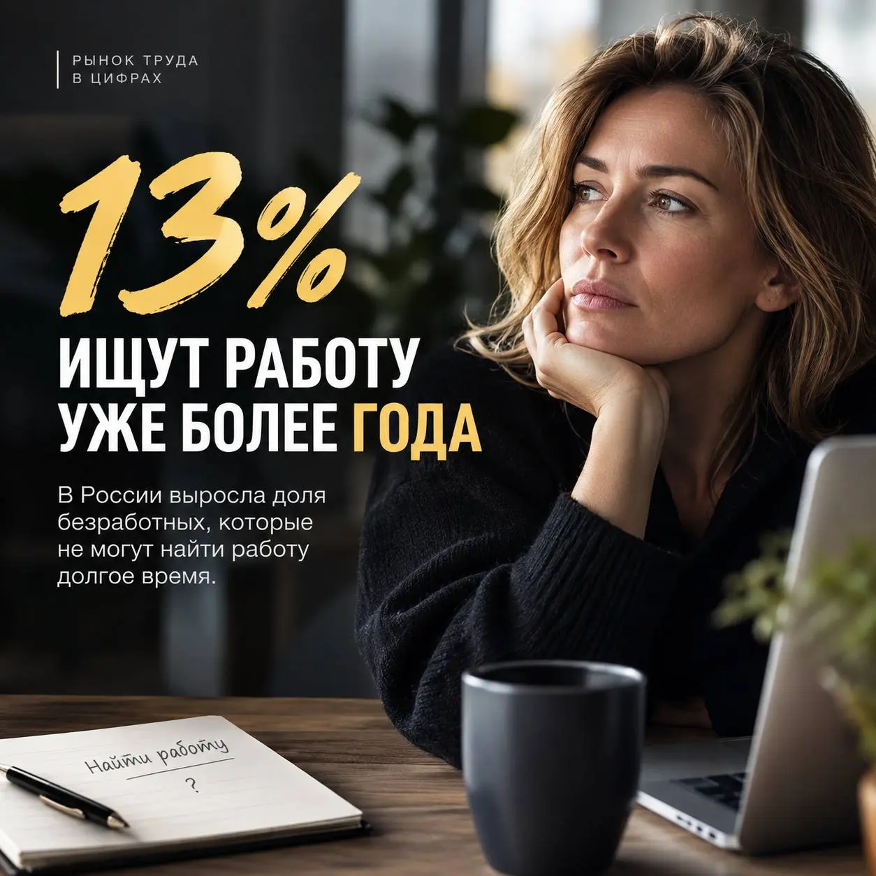 ⚡️ Работу в России стали искать дольше
Росстат зафиксировал заметный сдвиг: в июле 2026 года 13,3% безработных искали работу больше года.
Год назад таких было 9,7% | Сетка — социальная сеть от hh.ru