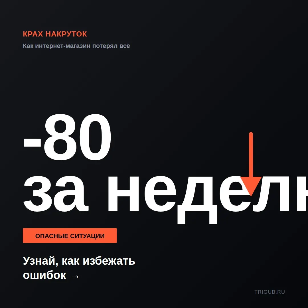 Крах за накрутки: интернет-магазин потерял всё | Сетка — социальная сеть от hh.ru