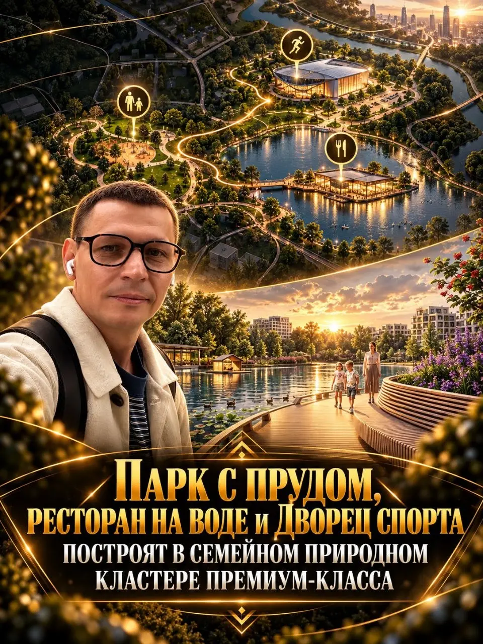 Парк с прудом, ресторан на воде и Дворец спорта построят в семейном природном кластере
Загородный проект премиум-класса находится в окружении леса, в Одинцовском районе, в 20 минутах от Москва-Сити по... | Сетка — социальная сеть от hh.ru