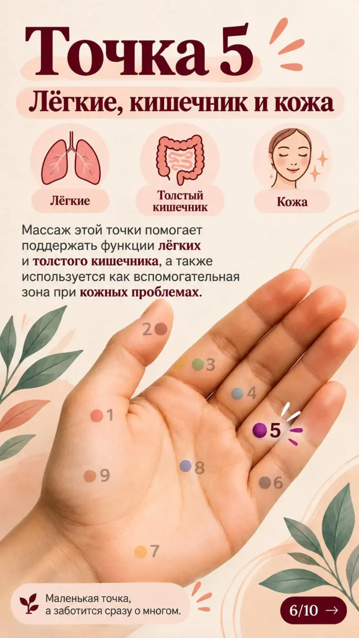 👋 А вы давно рассматривали свою ладонь?
Не мельком — внимательно.
На ней можно найти девять точек, которые используют в практиках самомассажа | Сетка — социальная сеть от hh.ru
