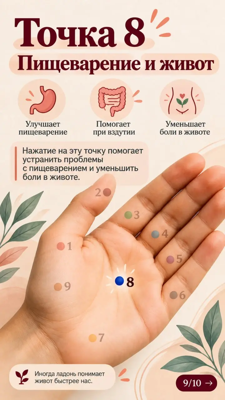 👋 А вы давно рассматривали свою ладонь?
Не мельком — внимательно.
На ней можно найти девять точек, которые используют в практиках самомассажа | Сетка — социальная сеть от hh.ru
