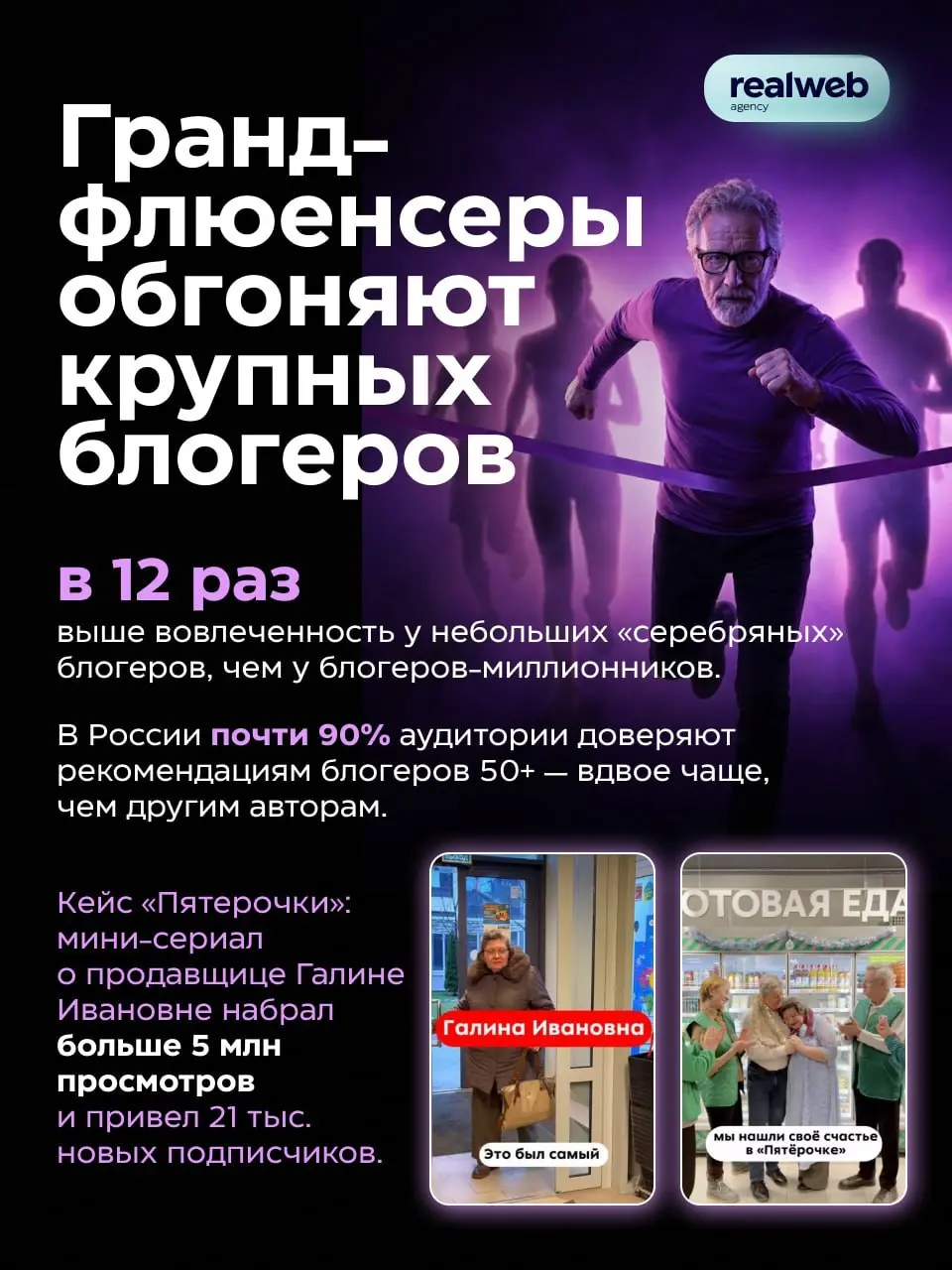 ⚡️ Серебряное поколение формирует больше четверти мировых потребительских расходов, а бренды тратят на него 5-10% маркетинговых бюджетов | Сетка — социальная сеть от hh.ru