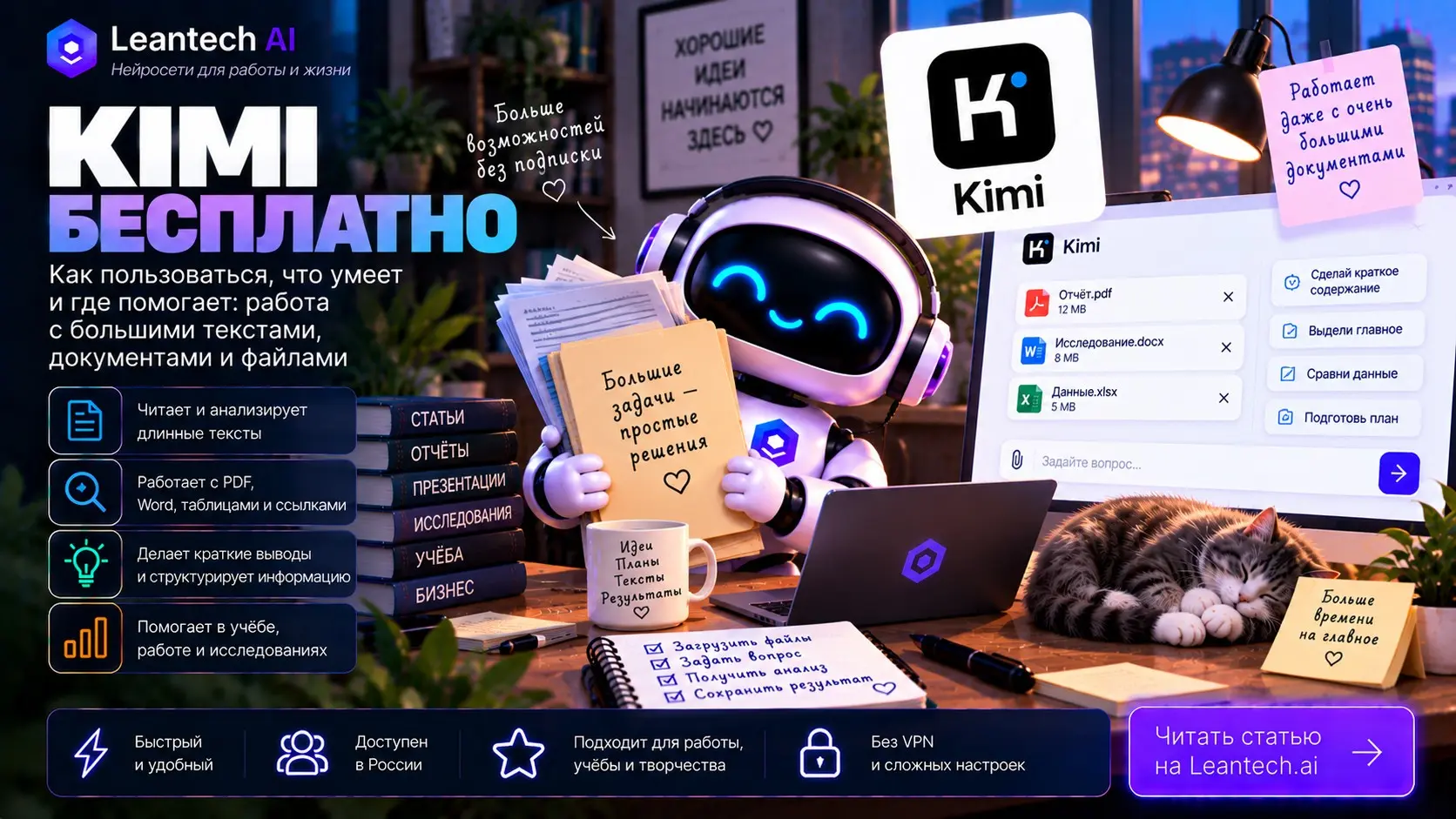 Kimi бесплатно на русском без VPN: китайский ИИ-агент | Сетка — социальная сеть от hh.ru