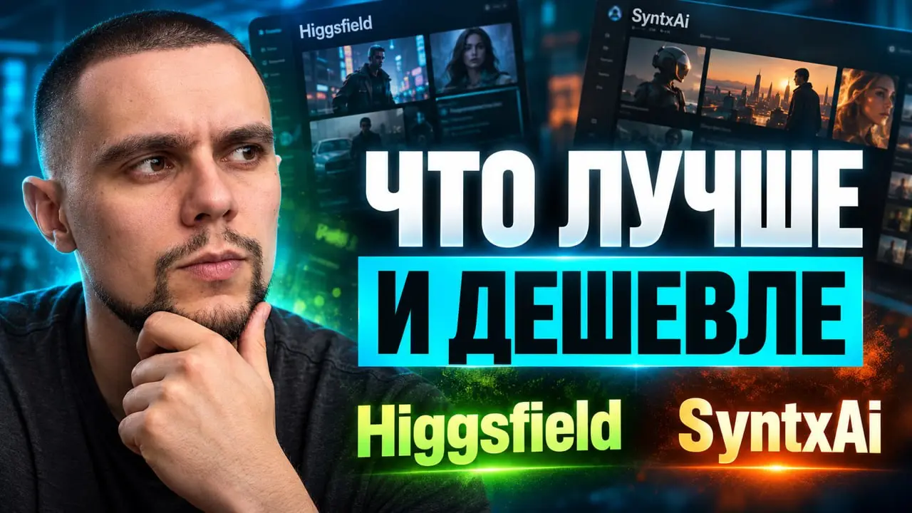 Какой агрегатор ИИ выбрать: Higgsfield или SyntxAI
Сделал разбор в новом видео и сравнил цены. Оба сервиса достойные, посмотрите видео чтобы понять, какой подходит именно вам | Сетка — социальная сеть от hh.ru