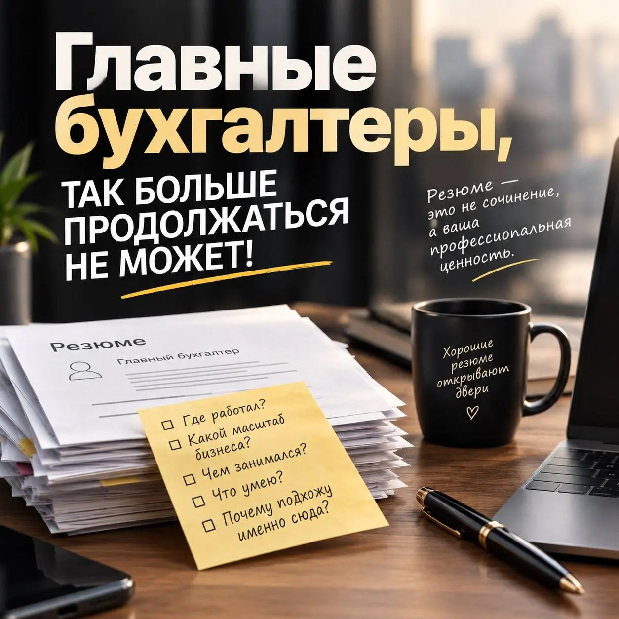 Главные бухгалтеры, так больше продолжаться не может!
На прошлой неделе я опубликовала вакансию главного бухгалтера в крупной строительной компании. Зарплата достойная.
За 3 дня - 30 откликов | Сетка — социальная сеть от hh.ru
