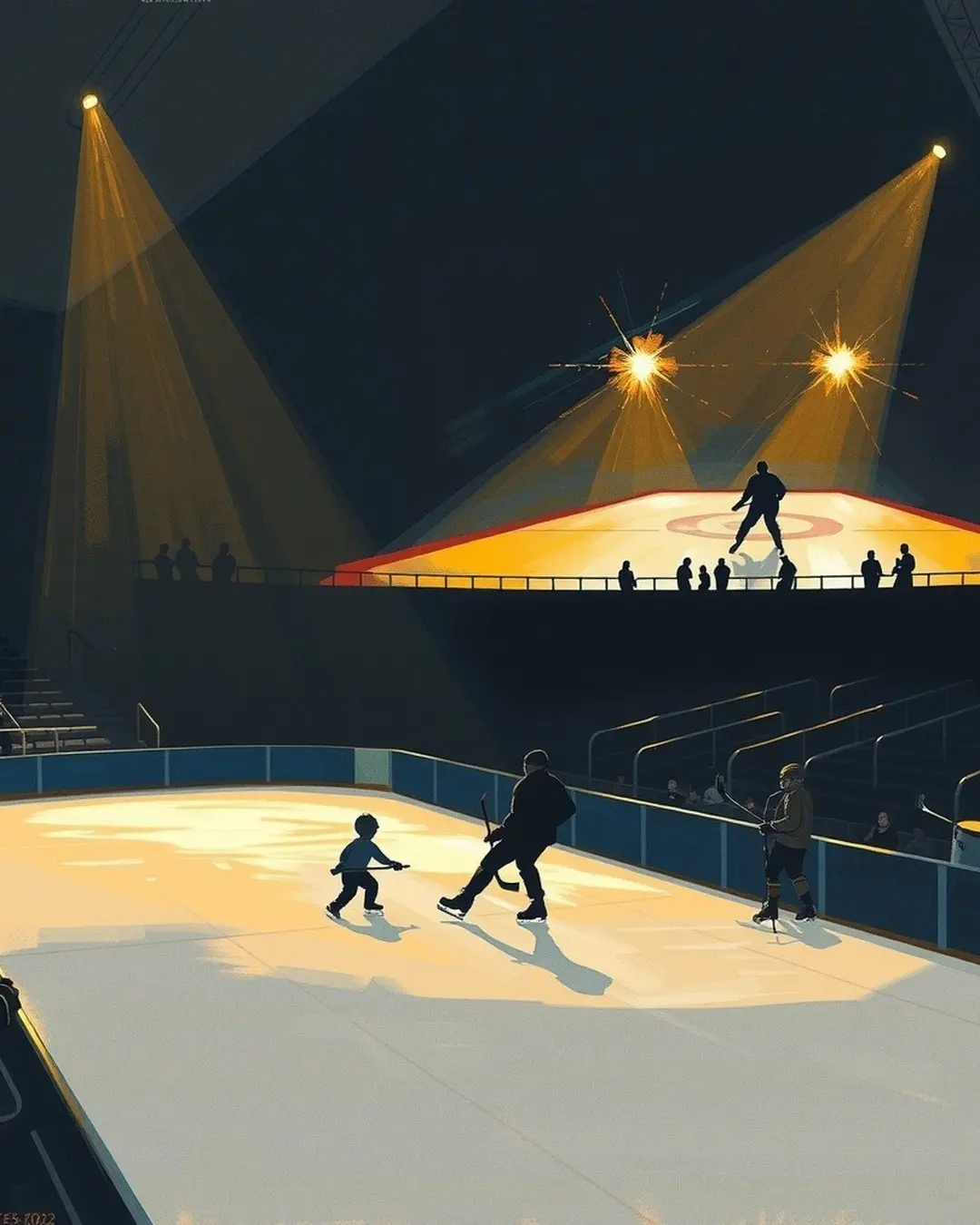 Как открыть Матч звёзд, если на арене нет ни одного экрана? 🏒
📍 Задача
Для Матча звёзд в Мончегорске нужно было придумать четырёхминутное открытие новой арены «Имандра» — подарка «Норникеля» городу | Сетка — социальная сеть от hh.ru