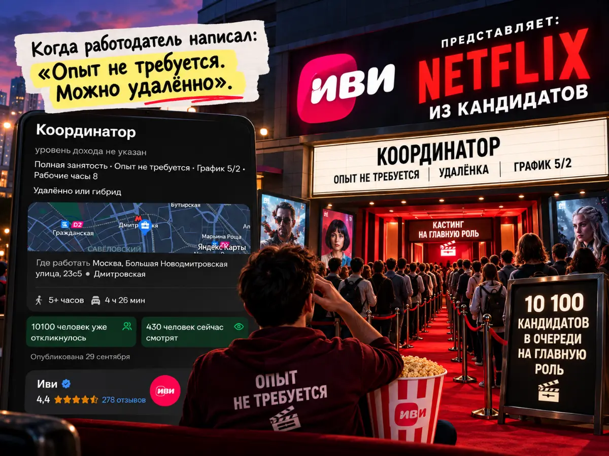 Когда работодатель написал: «Опыт не требуется. Удаленка. | Сетка — социальная сеть от hh.ru