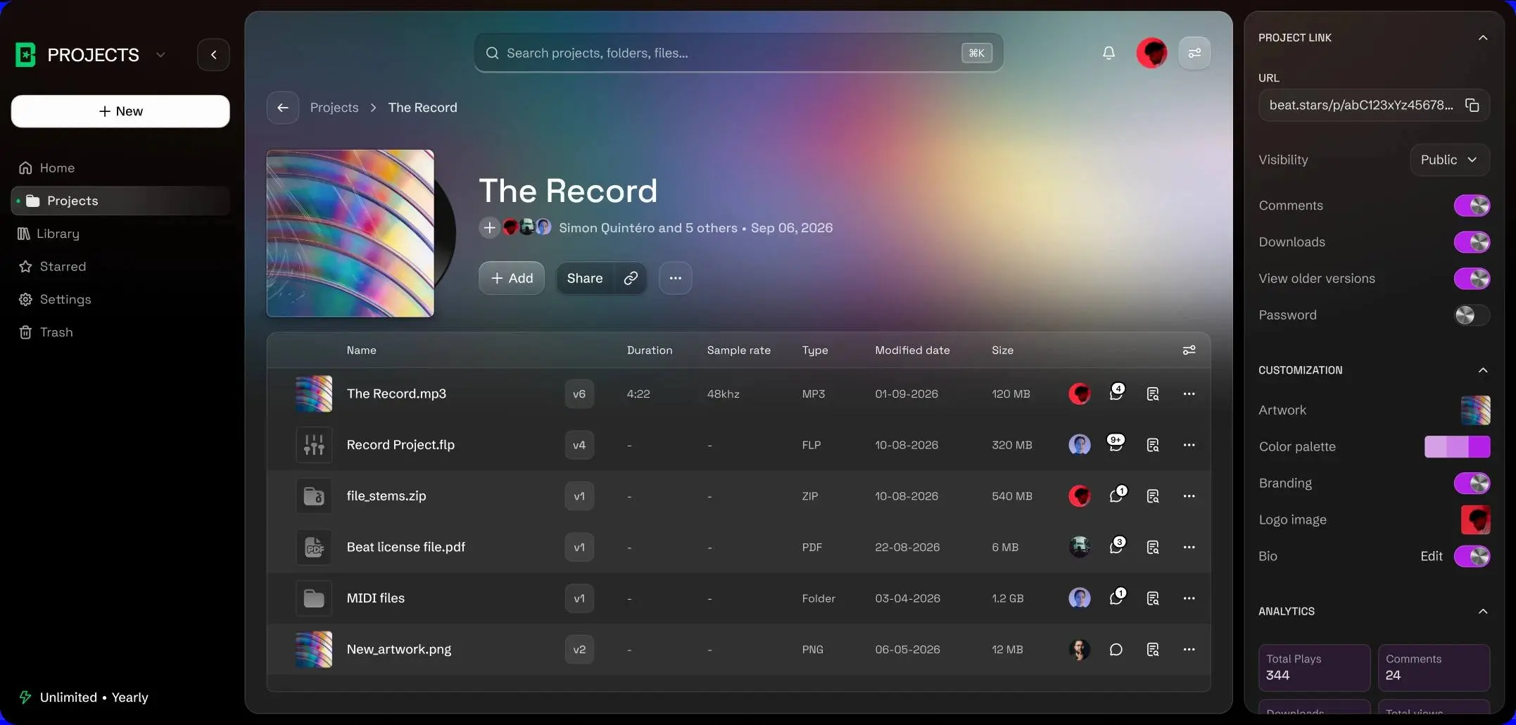 🅱️ #digest — BeatStars запустили Projects
BeatStars представили Projects — новое рабочее пространство для музыкантов и продюсеров прямо внутри платформы | Сетка — социальная сеть от hh.ru