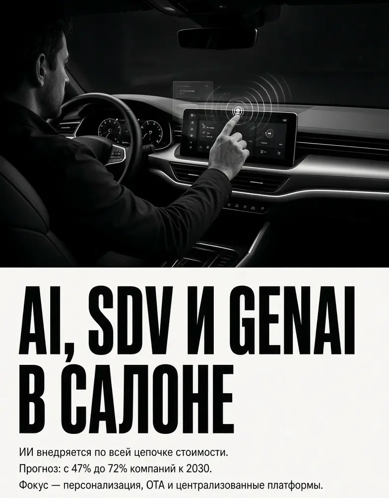 AI, software-defined vehicles и генеративный ИИ в салоне: ка | Сетка — социальная сеть от hh.ru