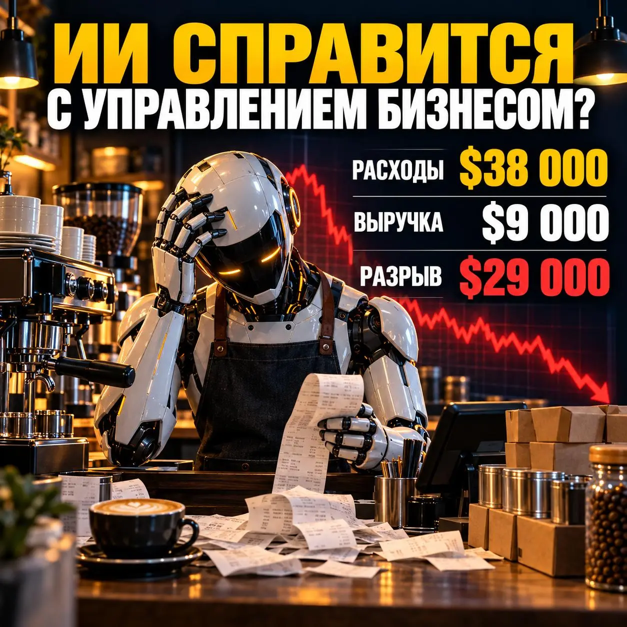 ОЧЕНЬ ДОРОГОЙ ЭКСПЕРИМЕНТ: МОЖНО ЛИ ДОВЕРИТЬ ИИ УПРАВЛЕНИЕ БИЗНЕСОМ?
ИИ-нейросеть не сможет заменить качественное управление бизнесом. И эксперимент с кафе в Стокгольме наглядно показывает почему | Сетка — социальная сеть от hh.ru