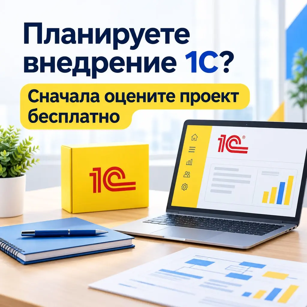 Планируете внедрение 1С? Сначала оцените проект бесплатно
Необязательно сразу выбирать программу и начинать внедрение | Сетка — социальная сеть от hh.ru