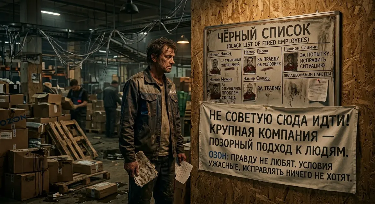 От Ozon я такого не ожидал. Проработал там начальником участка приёмки.
С самого начала всё выглядело странно: охрана труда и техника безопасности нарушаются на каждом шагу | Сетка — социальная сеть от hh.ru