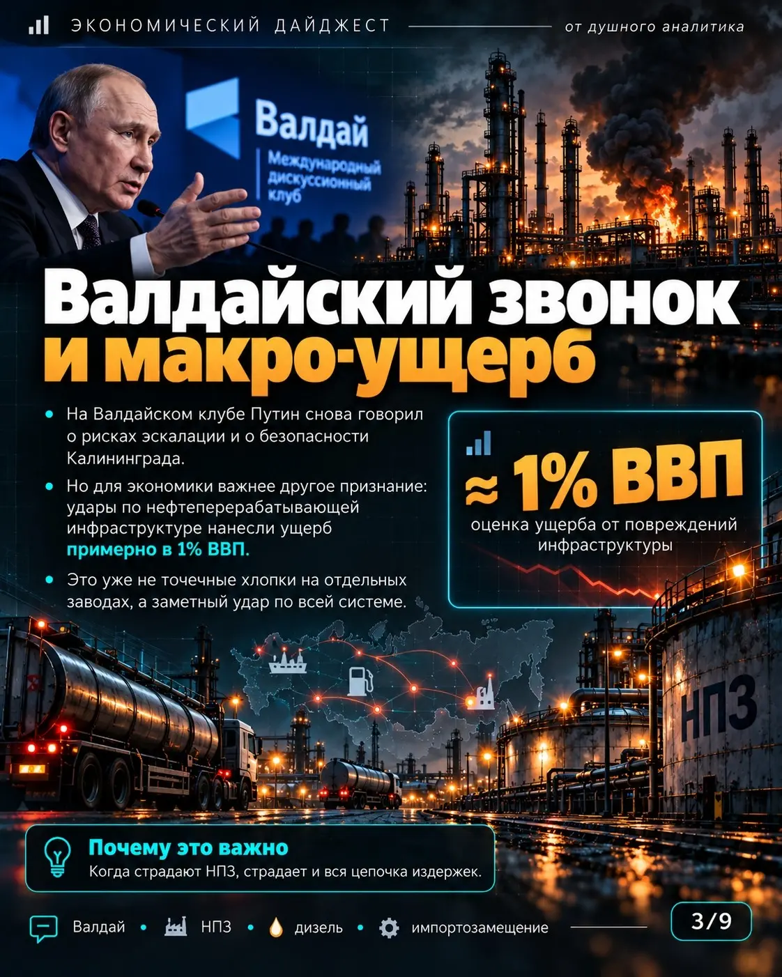 Валдай, дизель и 1% ВВП на починку | Сетка — социальная сеть от hh.ru