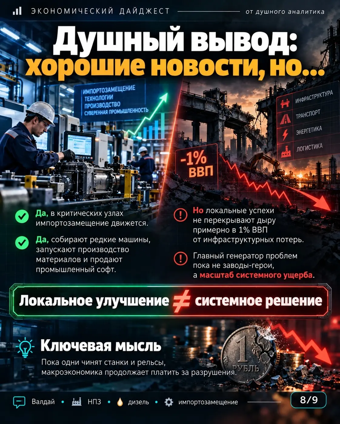 Валдай, дизель и 1% ВВП на починку | Сетка — социальная сеть от hh.ru